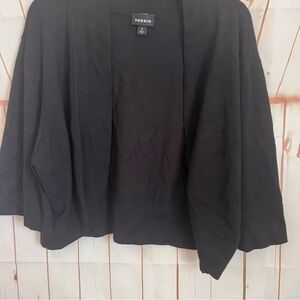 torrid Black Open Drape Cardigan